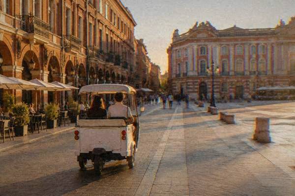 Electric Tuk-Tuk, Photo Stops, Toulouse