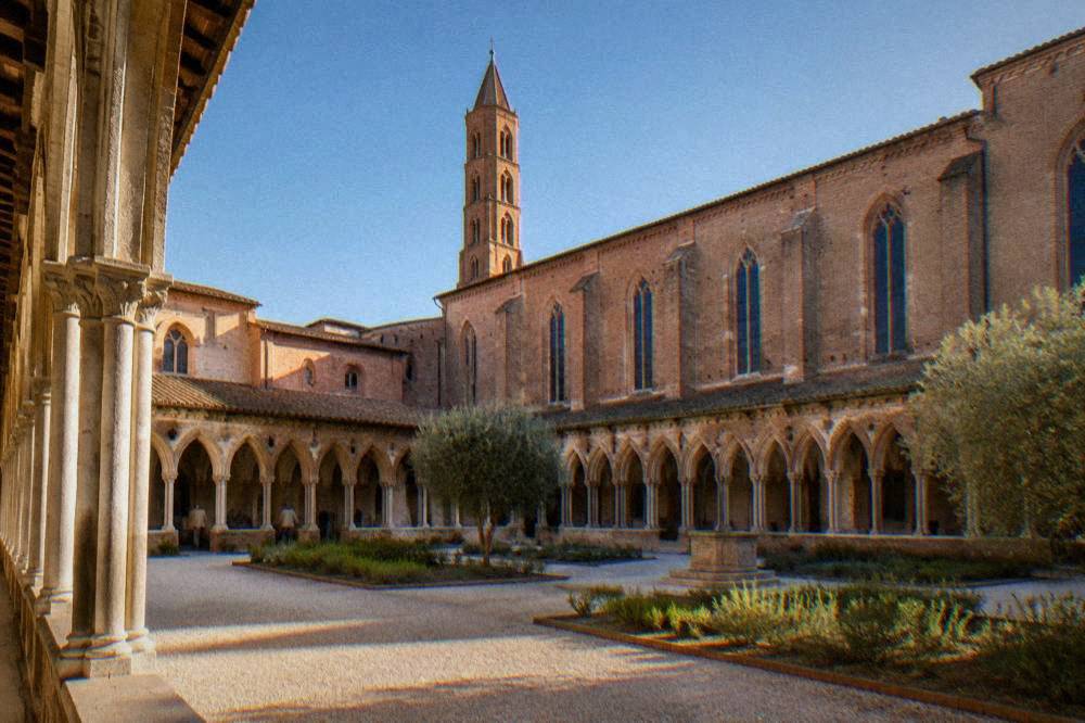 The Gothic cloister of the Couvent des Jacobins in Toulouse